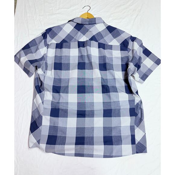 Orvis Trout Bum Men’s XL Blue Plaid  Buttons  Button Down Shirt short sleeve - Picture 10 of 10